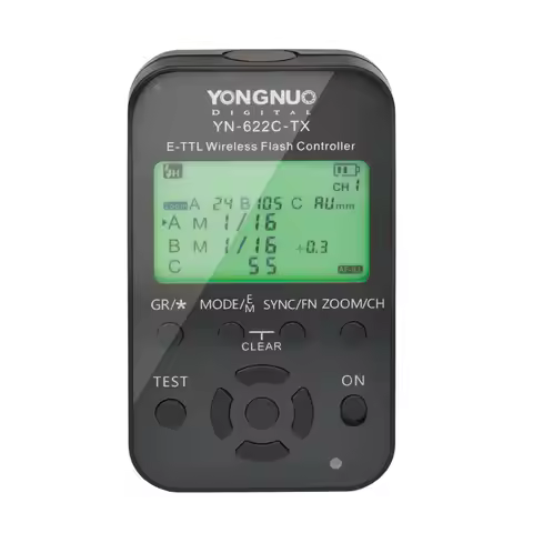 YONGNUO YN622C-TX YN622C TX 7-Channel E-TTL Wireless Flash Radio Controller Trigger for Canon DSLR/ 