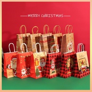 Christmas Gifts Bags Santa Xmas Tree Candy Cookie Present Paper Bags For Christmas Holiday Decoration New Year Gift Packing