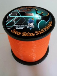 SENAR PANCING PASUNDAN WARNA ORANGE STABILO (ROL BESAR ) PANJANG 500-1000-1500 METER PASUNDAN FISHIN