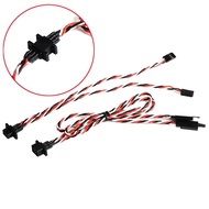 1 Pair 6 Pins Golden Plated Connector Painless Wing Fuse Wire Harnesses MPX 6Pin 2 Multi-Wires For R