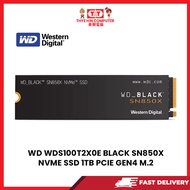 WD WDS100T2X0E BLACK SN850X NVME SSD 1TB PCIE GEN4 M.2