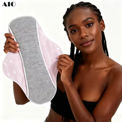 AIO 1/3pcs Large Reusable Graphene Incontinence Pads Woman Panty Liner Urinary Sanitary Pads After S
