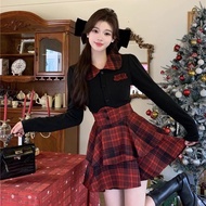 Plus Size College Micro JK Uniform Waist Slim Shirt Top for Women