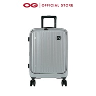 AMERICAN FLYER 20" Polycarbonte 4 Double Wheels Expandable Trolley Case - Silver