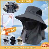 Fishing Cap Sun Hats Fishing Hat Men Sun Fishing Outdoor Flap With Cover Face Hat UV Protection Hat