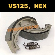 SUZUKI VS125 BRAKE SHOE (ST) // VS 125 NEX110 NEX 110 ADDRESS LINING BRAKE SHOE + SPRING BREK BREAK 