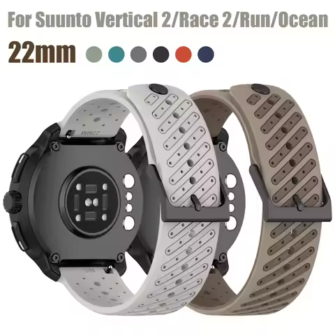 22mm Silicone Two-tone Watch Strap For Suunto Vertical 2/Race 2 Bracelet Wristband Watch Band For Su