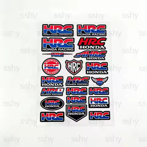 FOR HONDA HRC H WING Waterproof Reflective Motorbike Stickers Easy Peel Removable Decals for Motorcy
