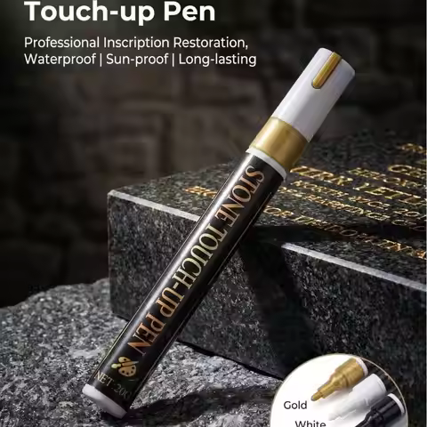 Tombstone Marker Inscription Restoration Pen For Granite Marble And Stone Surface Scratch Covering A