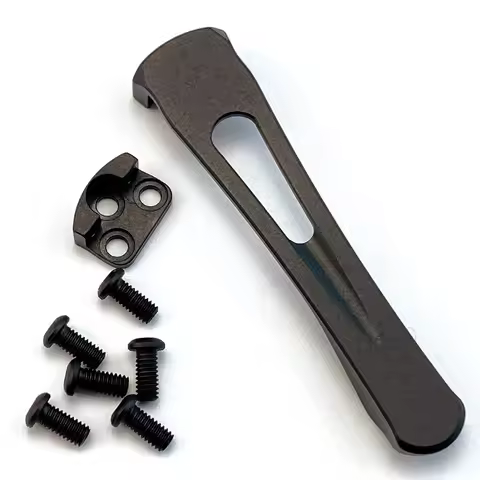 1PC CNC Titanium Alloy Integrated Clip Pocket Back Clip with 6 Screws for C81 Paramilitary 2 C223 Pa