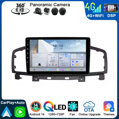 FEWANRO Android14 Head Unit Nissan Elgrand E52 Quest E52 2010-2016 360 Panoramic Camera GPS Navigati