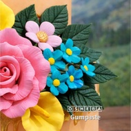 [osheba] small flower gumpaste with wire Blossom BK BB 032 edible flower contains 15 flowers edible 