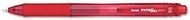 Pentel BLN105B EnerGel X Retractable Roller Gel Pen, Red Ink, Fine, Dozen