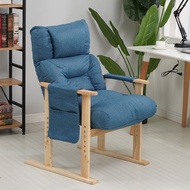 H-Y/ Lazy Sofa Single Computer Chair Home Study Solid Wood Sofa Chair Office Executive Chair Foldable and Hoisting Game