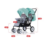 Lightweight Twin Baby Stroller Foldable Twin Baby Stroller