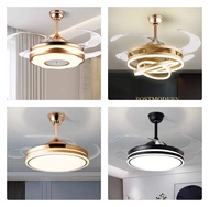 Italy Brand Modern Crystal Ceiling Fan with Light Ceiling Light Fan Lampu Siling Kipas Lampu Kristal Kipas Chandelier Syiling Kipas Syiling