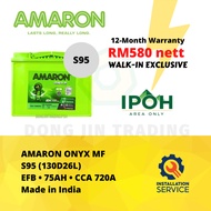 [Installation Provided] S95 | 130D26L | Amaron Onyx EFB MF Stop-Start Car Battery - 12 Months Warran