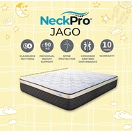 NeckPro Jago Pocket Spring Mattress | 10~11 Inches (25cm~27cm) | Random Outlook Design & Thickness |