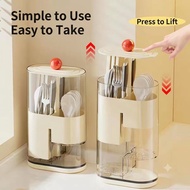 Cultery Holder Bekas Sudu Garpu Dustproof | Makeup Brush Organizer Multipurpose Cutlery Storage
