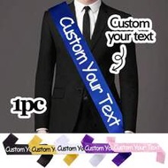 1/2/5/10/20/40Pcs Custom Text Satin Ribbon, Personalized Quote Sash, Customized Birthday Sash, Custo