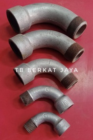 Boh Besi 3/4" Sambungan Pipa Elbow Drat