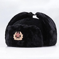 Nga Quân Đội Liên Xô Quân Huy Hiệu Ushanka Máy Bay Ném Bom Mũ Phi Công Người Đánh Bẫy Aviator Bộ Đội Mùa Đông Lông Thỏ Giả Earflap Tuyết Nón - one