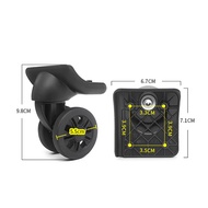 BW045 American Travel Luggage Wheel Replacement Trolley Case Accessories Pentium F-53 Universal Whee