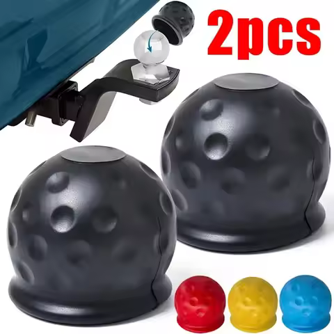 Universal 55MM Tow Bar Ball Cover Cap Trailer Ball Cover Tow Bar Cap Hitch Trailer Towball Protect C