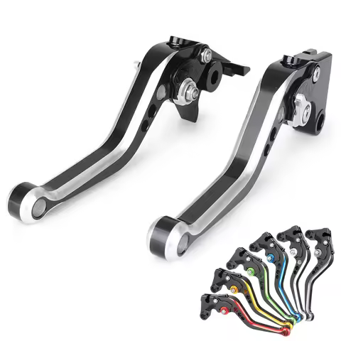 Color Block Short Motorcycle 7/8" 22mm Adjustable Brake Clutch Levers For Honda RC51 / RVT1000 SP-1/