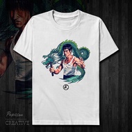 Bruce Lee Celebrity Clothes Double Stick Kung Fu Superstar T-Shirt Short Sleeve Cotton Spring/Summer
