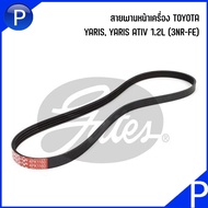 TOYOTA Front Engine Belt (4PK1160) Model YARIS 1.2L ATIV 3NRFE (NSP152) GATES Brand