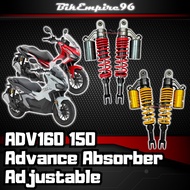 ADV160/150 Advance Absorber Adjustable Rear Shock 395mm Quality CNC T6063 aluminum Absorber Adjustab