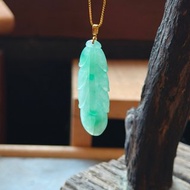 生日禮物 情人禮物 天然緬甸翡翠吊墜 18k金扣頭 072119