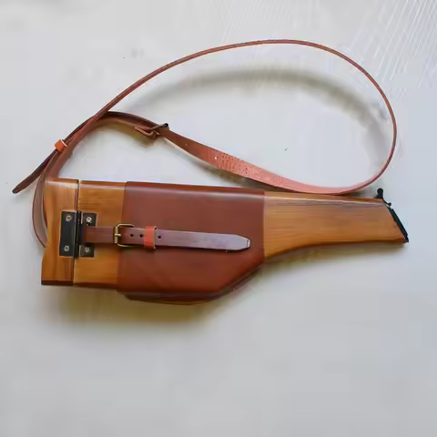 WW2 BROOMHANDLE GERMAN MAUSER C96 WOOD SHOULDER HOLSTER BUTT STOCK