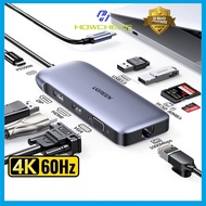 UGREEN 9-in-1 USB-C Hub: HDMI, DP, VGA, 2x USB, Gigabit Ethernet, SD/TF, 100W PD (CM274-70301)