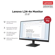 [NEW] Lenovo L24-4e Monitor | 24" 100Hz FHD (1920x1080) IPS display | Tilt Stand | 3Y Warranty | 68C