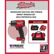 MILWAUKEE M18 FMTIW2F12-501 FUEL Mid Torque Impact Wrench With 5.0AH Battery Charger Set [BARE TOOL/ADD ON SET]