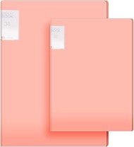 Geyee 2 Pieces A2 A3 Diamond Painting Storage Book 30 Pages Diamond Art Portfolio Folder Pink Art Bi