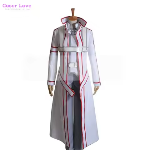 Sword Art Online White Kirito Kirigaya Kazuto Cosplay Costume