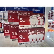 CAHAYA ECOVA LED a BULB FAMILY PACK 5watt 7watt 9watt 12watt 15watt white light yellow light