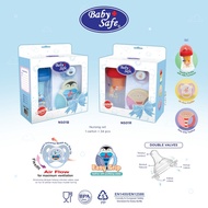 Baby Safe 3in1 Nursing Set (NS01B & NS01R) Newborn Baby Gift Set - Baby Feeding Set Gift Feeding Bot