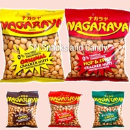 SN Nagaraya Cracker Nuts Coated Peanuts Original Garlic Hot &amp; Spicy Adobo Barbeque Flavor (80g)