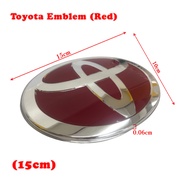 OAPC TOYOTA Car Logo Emblem Car Front Grille Emblem Logo Rear Trunk Badge Sticker (High Quality)