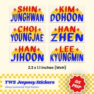 TWS Jeepney Stickers Fanmade Stickers