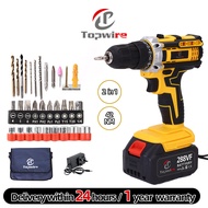 Topwire electric drill Cordless drill 188VF/288VF/388VF 2-Purpose cordless drill machine up to 1800 rpm 42NM Rechargeable