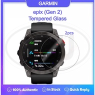 < 2pcs > Garmin Epix Gen 2 / epix (Gen 2) Watch Screen Protector HD Tempered Glass