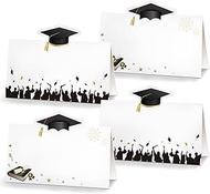 KALEFO Graduation Place Tent Cards Seating Name Card Food Labels for Buffet Table Supplies Party Dec