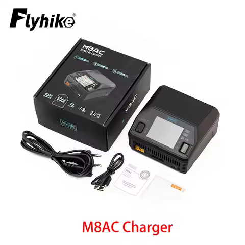 ToolkitRC M8AC Battery Charger With 2.4″ 320×240px LCD Screen For 1-8S Lipo LiHV Battery