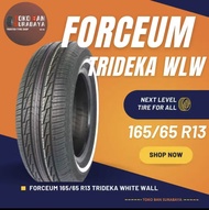 Ban Forceum 165/65 R13 Trideka WLW White Wall Stripe (WLW)