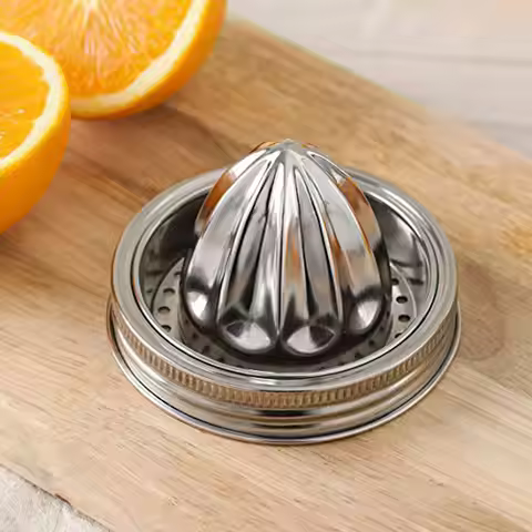 Stainless Steel Citrus Reamer Manual Citrus Juicer Citrus Lemon Juice Squeezer for Mason Jars